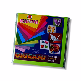 riddhi origami both side colour paper - craft and decorate with ease