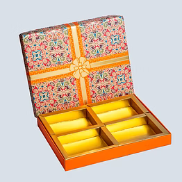 4 part fruit & nut dryfruit boxes ( pack of 10 )