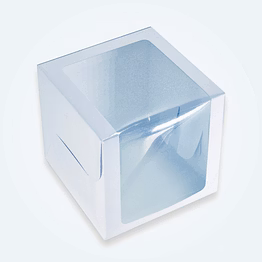 folding bakery 8 x 8 x 8 tall cake box (pack of 25)