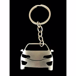 red moments car metal keychain with engraved name tag pr-341