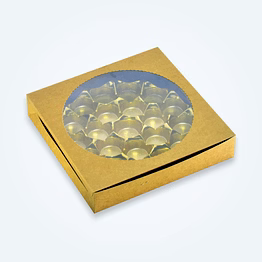 21 pc modak kraft box with cavity (pack of 50)