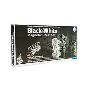 Ratna's Black And White Magnetic Chess Set-8904114994847