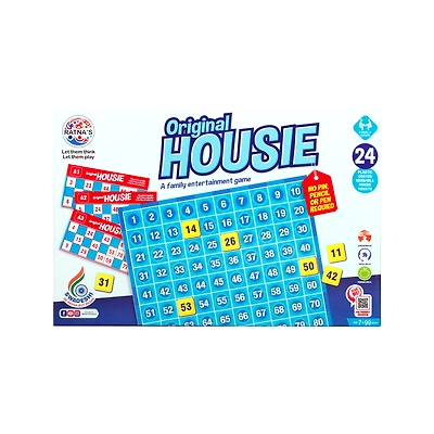 Ratna's Original Housie - Family Game with 24 Reusable Cards