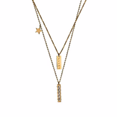 red moments long bead shape ladies chain pendant pr-183