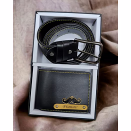 duocraft personalized belt and wallet combo