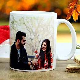 customizable white tea mug 270ml - elegant ceramic drinkware