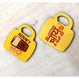 customizable mdf tea coaster set - personalize your tea time experience