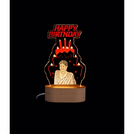 red moments custom laser engraved led acrylic with 2-color light effect (hbd) pr-385