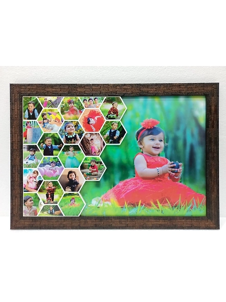Photos Honey Comb Pattern Embossed Frame 12&quot; x 18