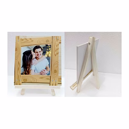 customizable 8x8 photo with easel stand - cherish memories in style
