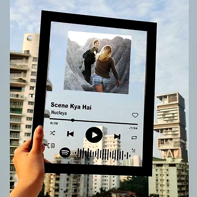 Customize Your Memories with Spotify Frame FR-19 - Personalized Photo Frame