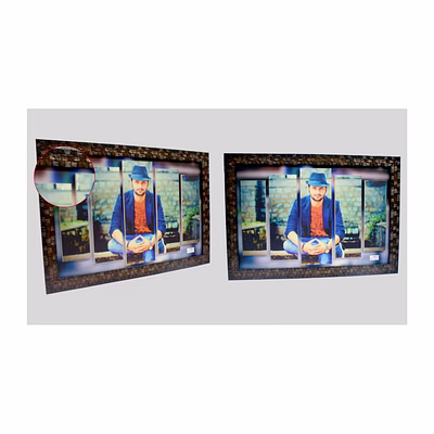 single photo stripe portray embossed frame 12x18 - personalized wall decor