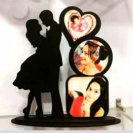custom cutout photo stand 10x12 fr-32 - personalized home decor accent