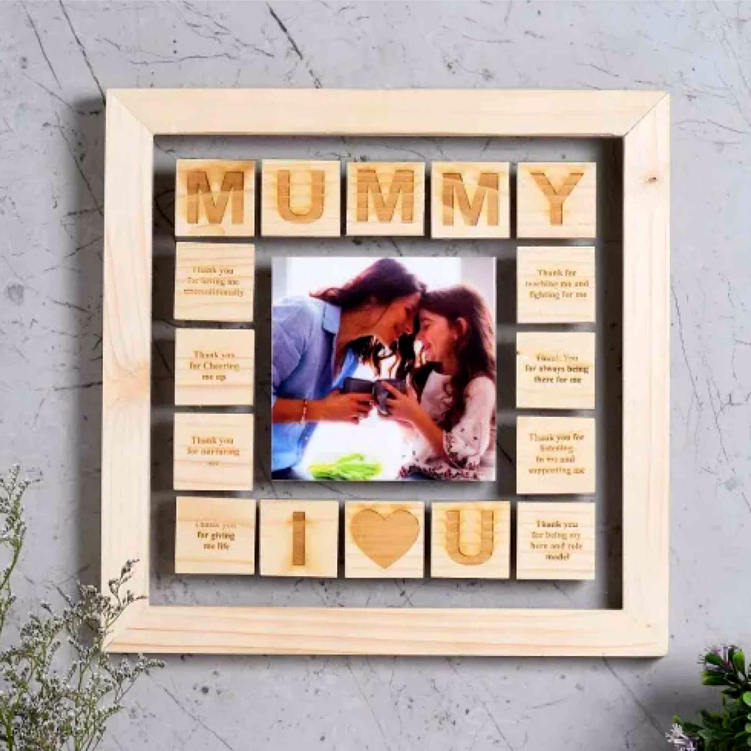 customizable mom photo stand 10x10 fr-33 | personalized keepsake