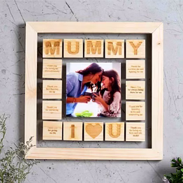 customizable mom photo stand 10x10 fr-33 | personalized keepsake