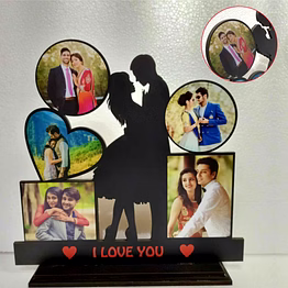personalized cutout photo stand 10x12 fr-37 for home and office decor