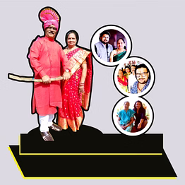 personalized cutout photo stand 10x12 | cherish memories in style