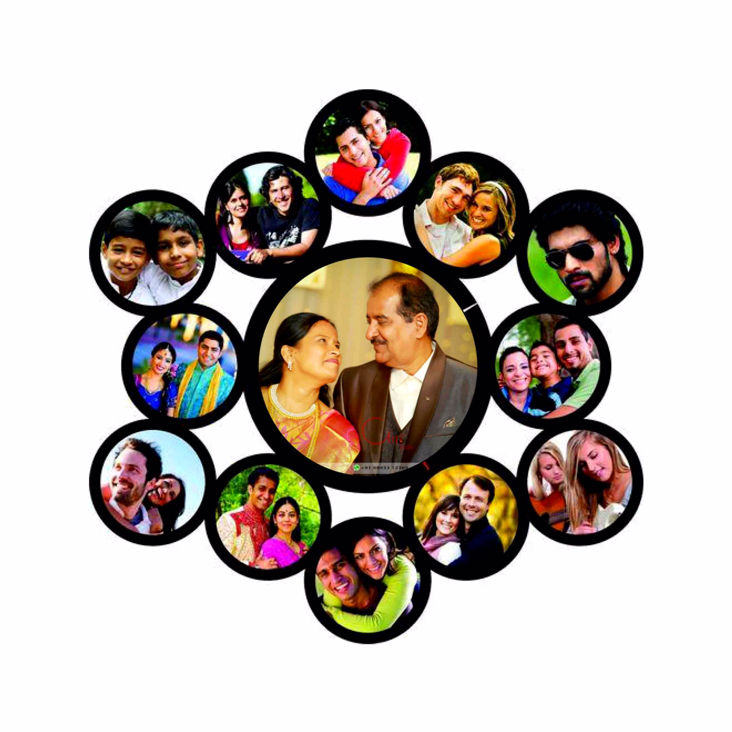 customizable mdf cutting frame 12x12 - personalize your decor!