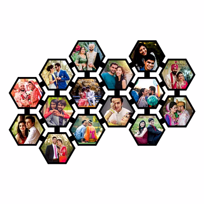 personalized mdf cutting frame 16x24 | custom photo display fr-87 - satyam gifts
