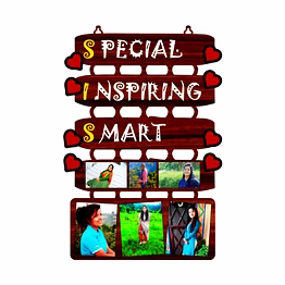 personalized mdf cutting frame 10x18 fr-95 | custom photo decor