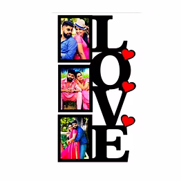 mdf cutting frame 17x7 fr-96 - elegant multi-photo display frame