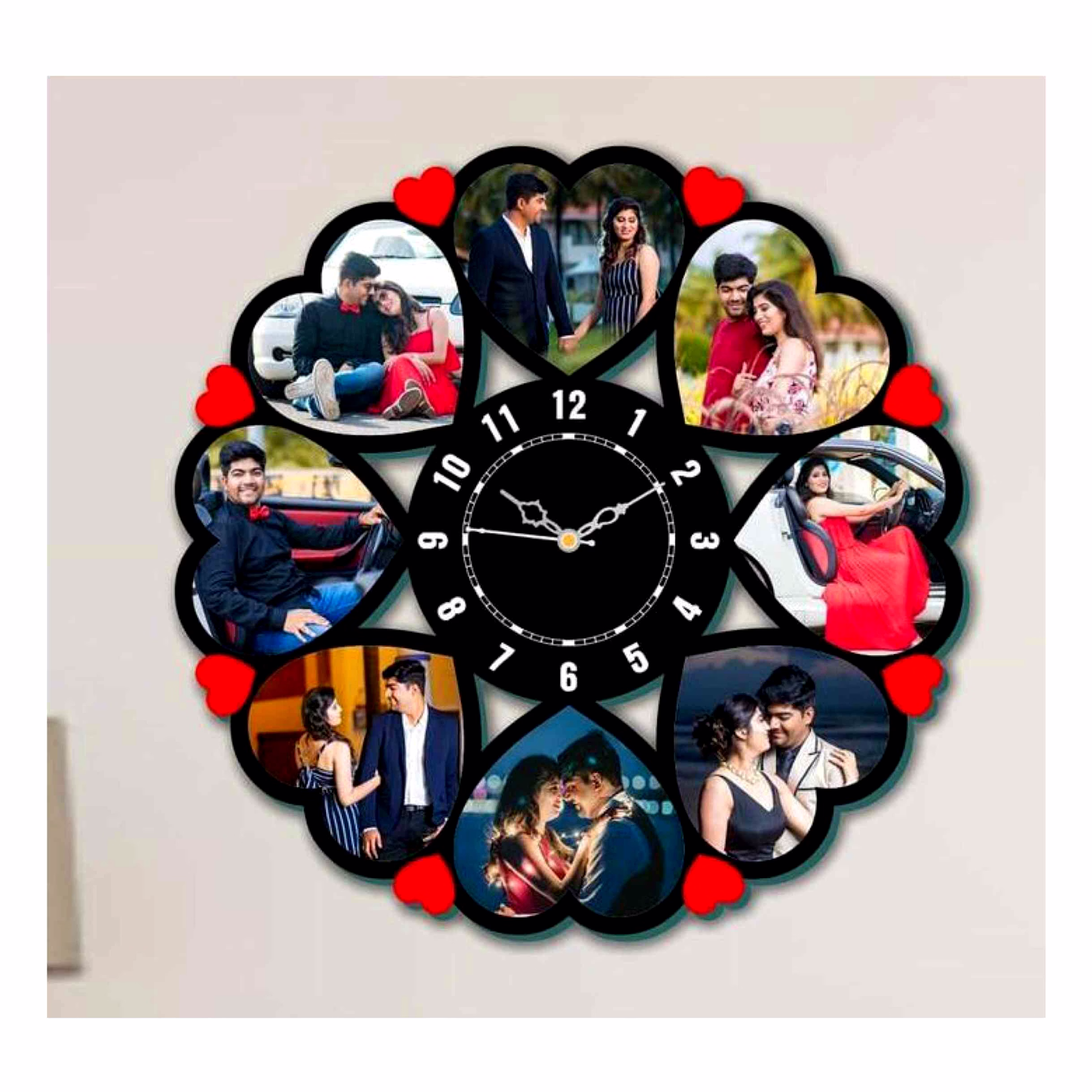 customizable mdf cutting frame 12x12 fr-99 for 9 photos - home decor