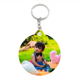 personalized acrylic keychain both side photo print k5