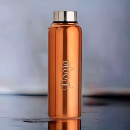 red moments sipper bottle pr-390 - 700ml stainless steel copper finish