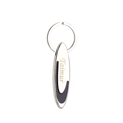 red moments metal keychain with engrave pr-324