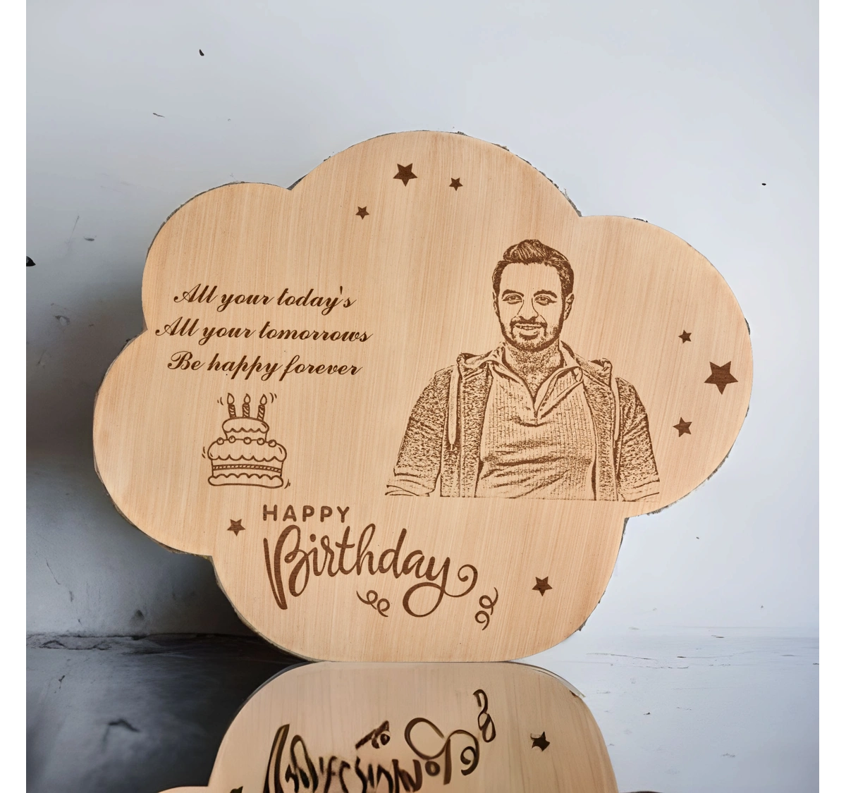 Custom Wooden Plaque - Personalized Photo & Quotes