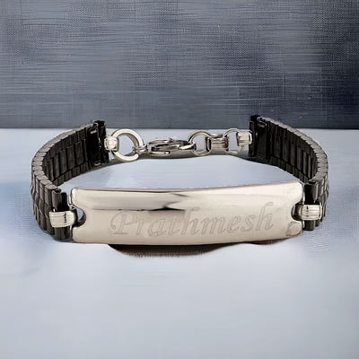 red moments metal men's bracelet pr-169
