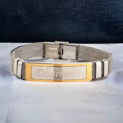 red moments steel men's bracelet pr-170