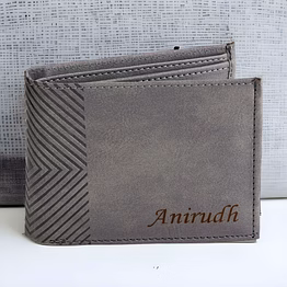 red moments gray men's wallet pr-321