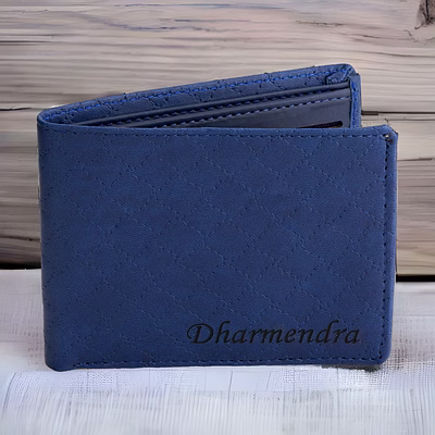 red moments blue men's wallet pr-322