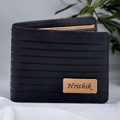 red moments black men's wallet pr-266
