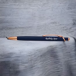 red moments blue rose gold ball pen rp-77