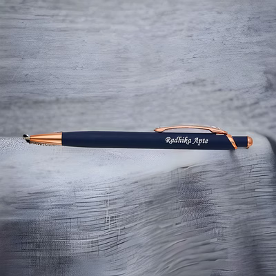 red moments blue rose gold ball pen rp-77