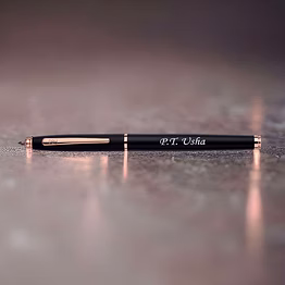 red moments subtle matt pen - elegant metal pen with personalized laser engraving