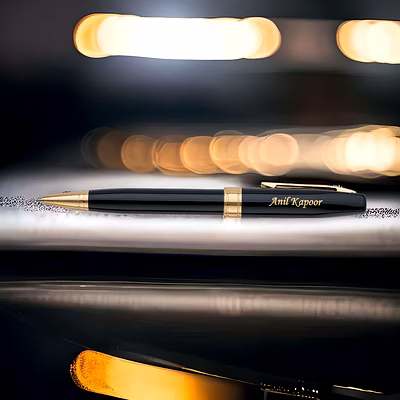 red moments executive black twist pen rp-88