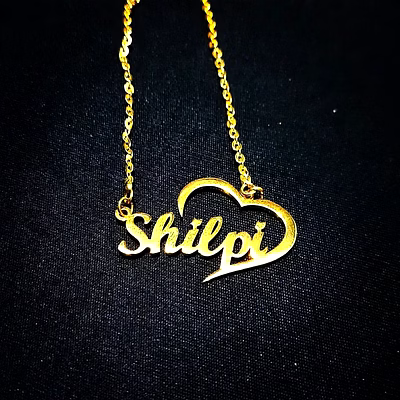 super trendy heart name pendant cnc21 - personalized elegance and craftsmanship