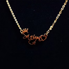 personalized trending name pendant cnc24 - custom text necklace