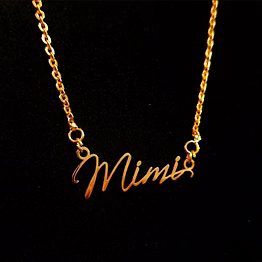 exude elegance with cursive name pendant cnc30 - satyam gifts