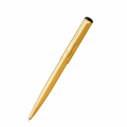 parker vector gold ball pen with gold trim