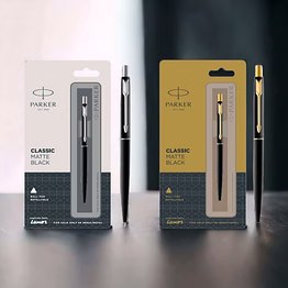 parker classic matte black ball pen - timeless elegance