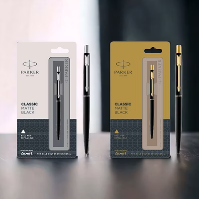 parker classic matte black ball pen - timeless elegance