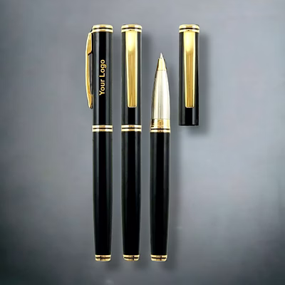 metallic black with golden clip vgp03
