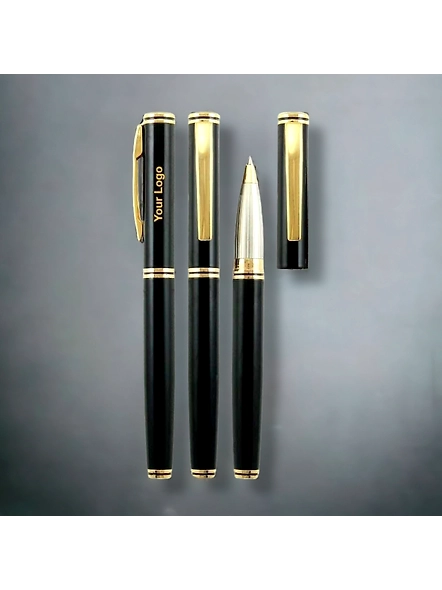 Metallic Black With Golden Clip VGP03