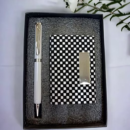check card holder + pen combo set hgc03 - stylish organization companion