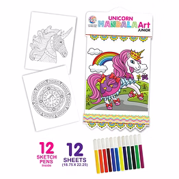 ratna's unicorn mandala art junior