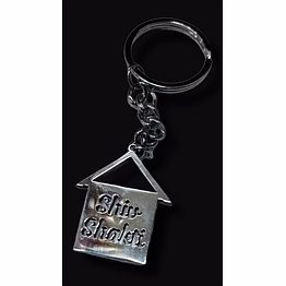 home shaped customised keychain cky03